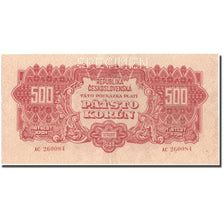 Banknote, Czechoslovakia, 500 Korun, 1944, 1944, Specimen, KM:55s, AU(55-58)