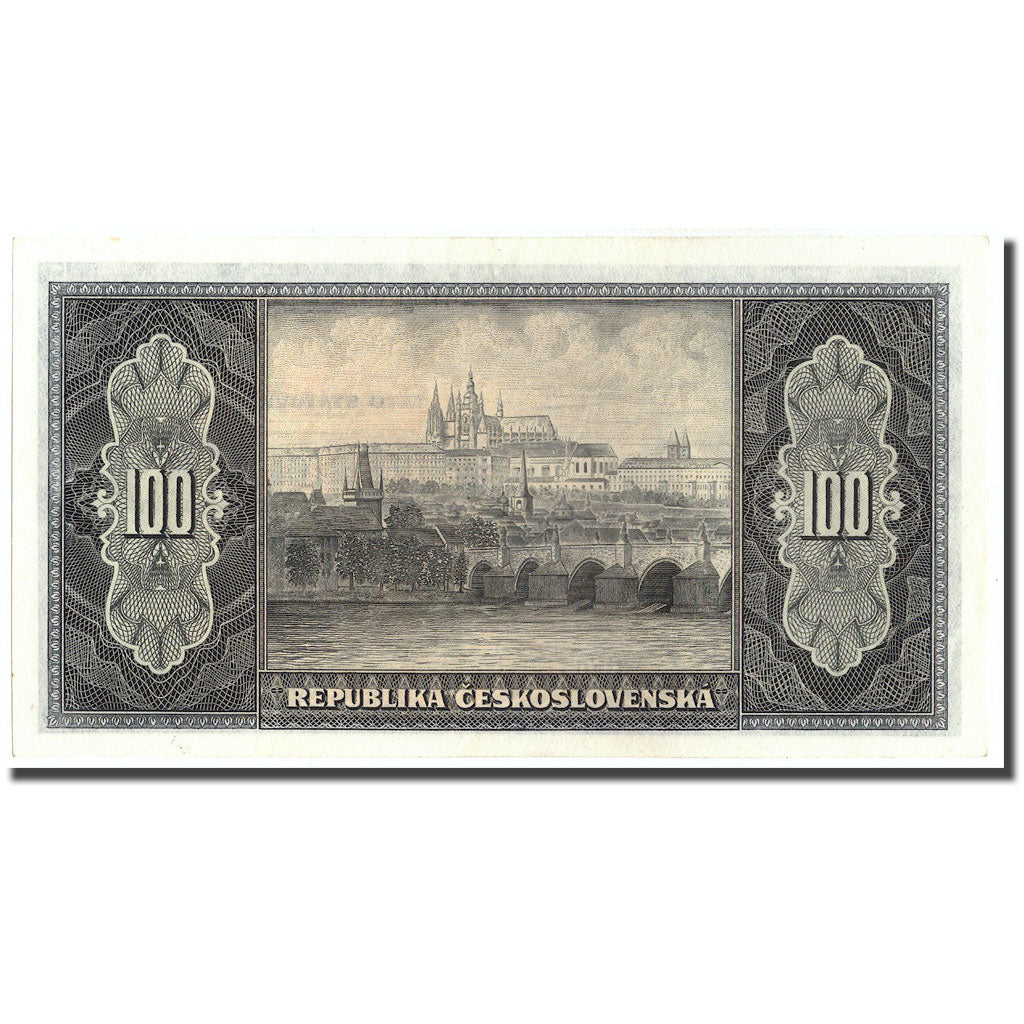Geldschein, Tschechoslowakei, 100 Korun, KM:63a, VZ+