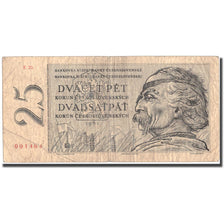 Banknote, Czechoslovakia, 25 Korun, 1961, 1961, KM:87a, VF(20-25)
