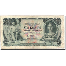 Banknote, Czechoslovakia, 100 Korun, 1931, 1931, KM:23a, VF(20-25)