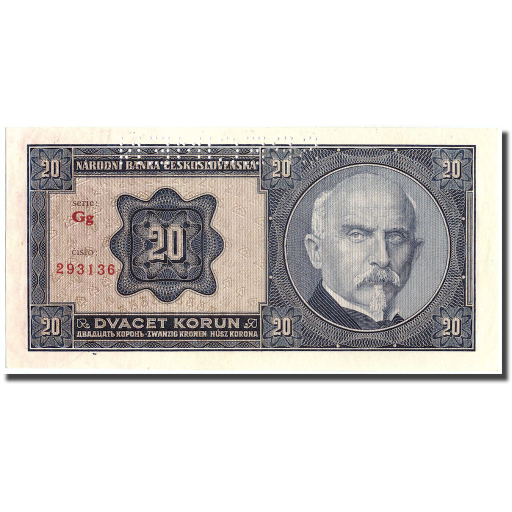Banknot, Czechosłowacja, 20 Korun, 1926, 1926, KM:21s, UNC(60-62)