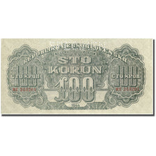 Banknote, Czechoslovakia, 100 Korun, 1944, 1944, KM:48s, AU(55-58)