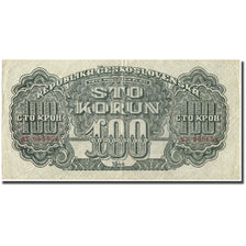 Banknote, Czechoslovakia, 100 Korun, 1944, 1944, KM:48a, AU(50-53)