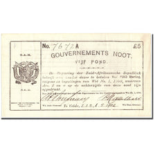 Banknote, South Africa, 5 Pounds, 1902, 1902-05-01, AU(50-53)
