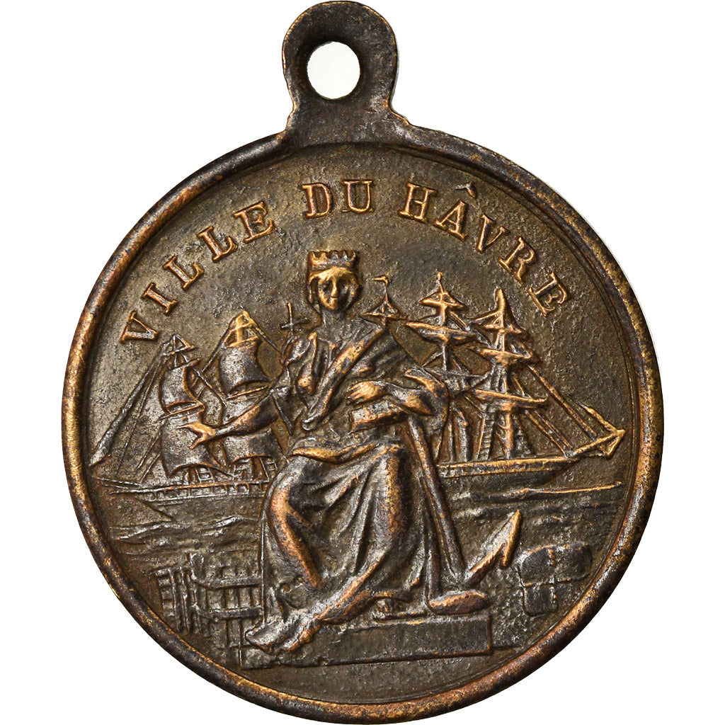 Frankrijk, Medaille, Grand Concours de Musique du Havre, 1883, ZF+, Koper