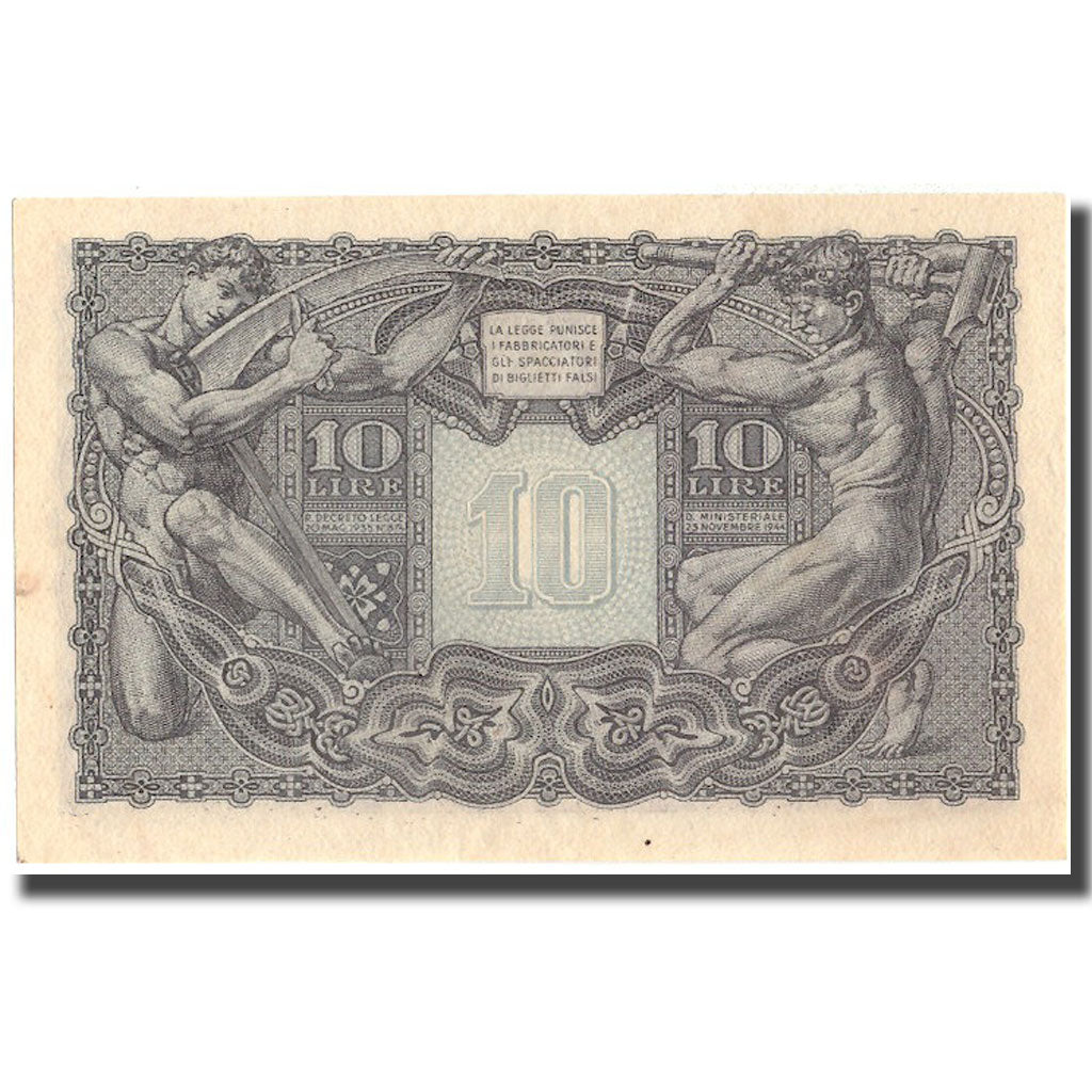 Banconote, Italia, 10 Lire, 1944, 1944-11-23, KM:32a, SPL
