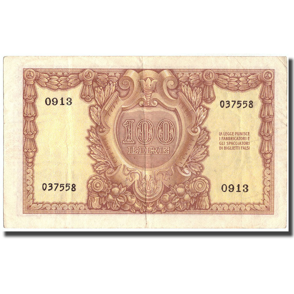 Banknote, Italy, 100 Lire, 1951, 1951-12-31, KM:92a, EF(40-45)