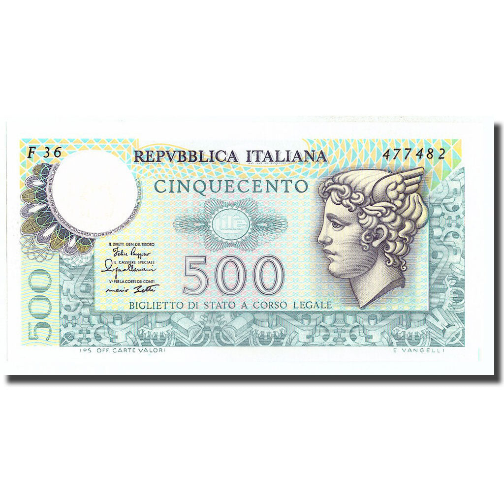 Banknote, Italy, 500 Lire, 1979, 1979, KM:94, UNC(65-70)