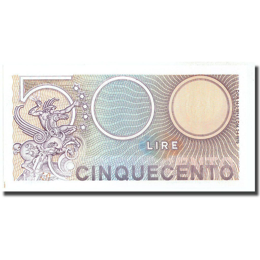 Banknote, Italy, 500 Lire, 1979, 1979, KM:94, UNC(65-70)