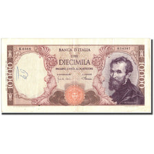 Banknote, Italy, 10,000 Lire, 1968, 1968, KM:97c, EF(40-45)