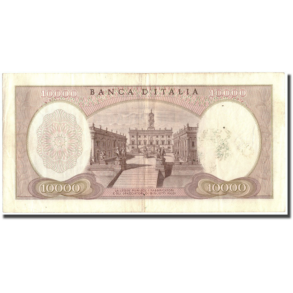 Banknote, Italy, 10,000 Lire, 1968, 1968, KM:97c, EF(40-45)
