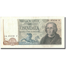 Banconote, Italia, 5000 Lire, 1973, 1973, KM:102b, BB