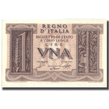 Biljet, Italië, 1 Lira, 1939, 1939, KM:26, NIEUW