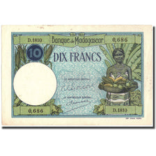 Banconote, Madagascar, 10 Francs, KM:36, SPL-