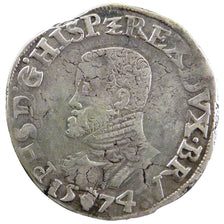 Belgium, 1/2 Ecu, 1574, Anvers, EF(40-45), Silver, 17.00