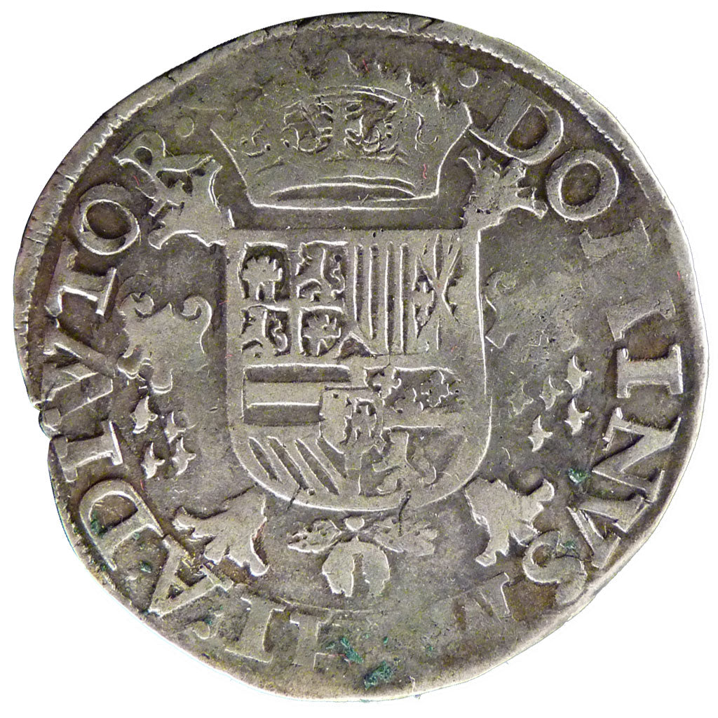 Belgium, 1/2 Ecu, 1574, Anvers, EF(40-45), Silver, 17.00