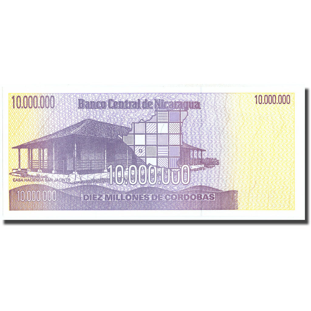 Banknote, Nicaragua, 10 Million Córdobas, KM:166, UNC(65-70)