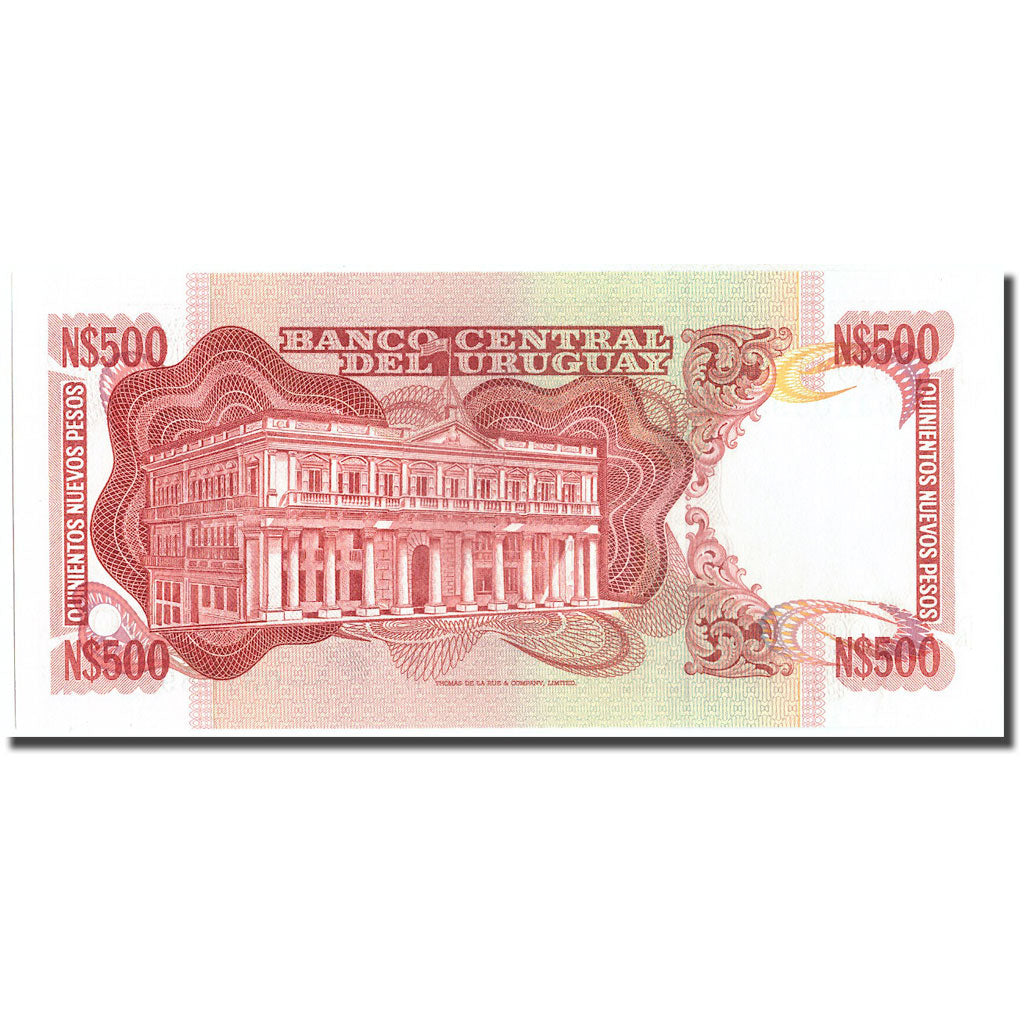 Banknote, Uruguay, 500 Nuevos Pesos, KM:63a, UNC(65-70)