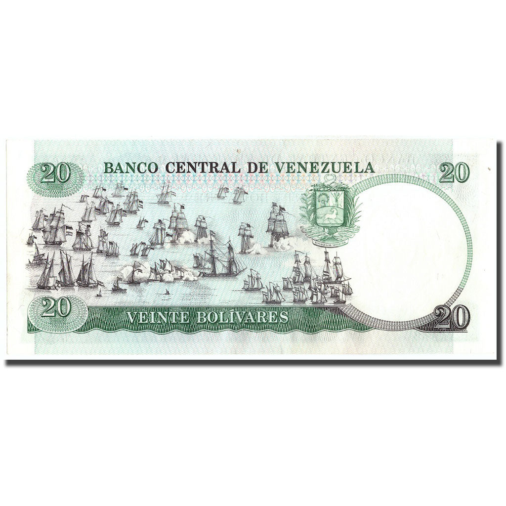Banknote, Venezuela, 20 Bolivares, 1987, 1987-10-20, KM:71, AU(50-53)