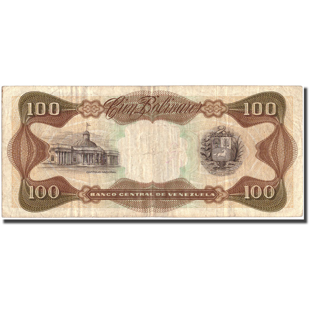 Banknote, Venezuela, 100 Bolivares, 1978-12-12, KM:55e, EF(40-45)