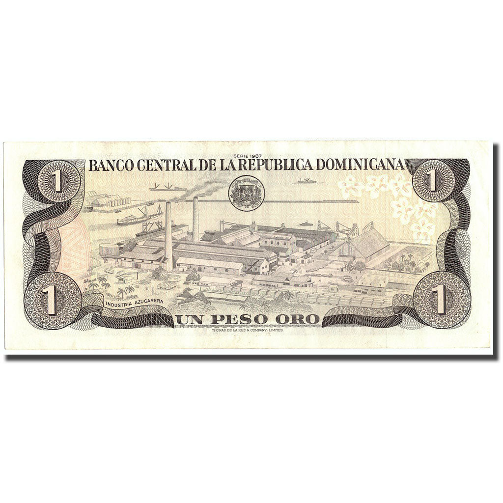 Banknote, Dominican Republic, 1 Peso Oro, 1987, 1987, KM:126b, AU(50-53)