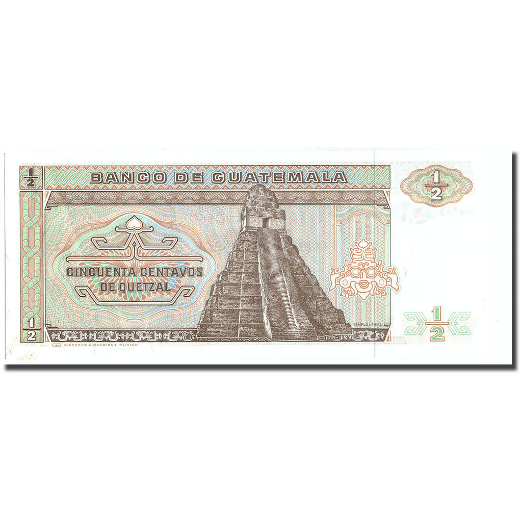 Billet, Guatemala, 1/2 Quetzal, 1986, 1986-01-03, KM:65, SUP+