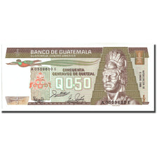 Banknote, Guatemala, 1/2 Quetzal, 1988, 1988-01-06, KM:65, UNC(64)