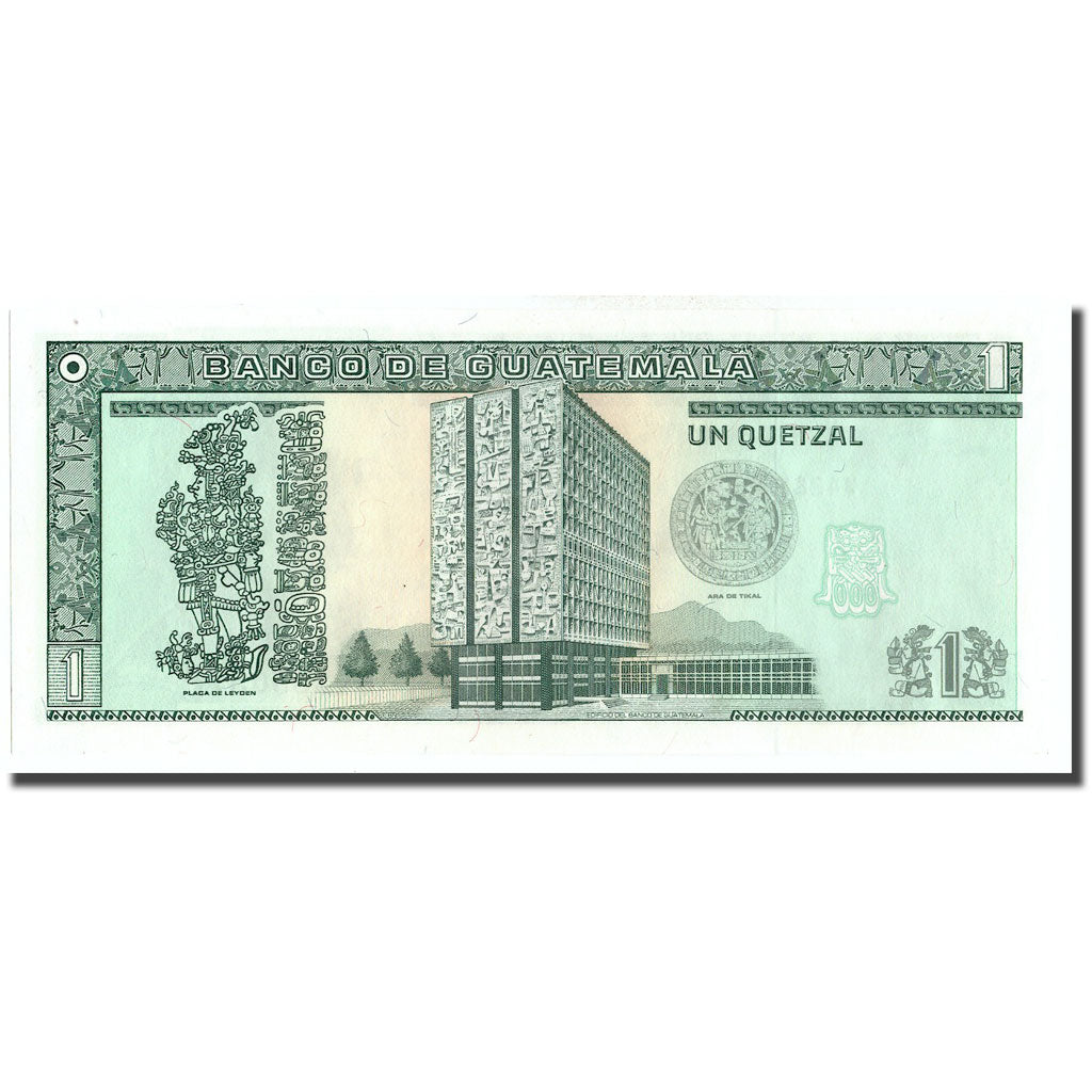Banknote, Guatemala, 1 Quetzal, 1992, 1992-01-22, KM:73c, UNC(63)