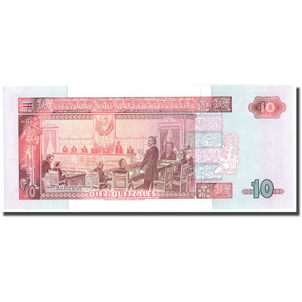 Banknote, Guatemala, 10 Quetzales, 1990, 1990-01-03, KM:75b, UNC(65-70)