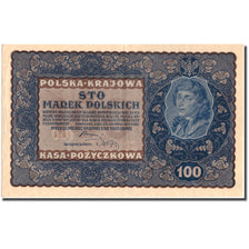 Banknote, Poland, 100 Marek, 1919, 1919, KM:27, AU(50-53)
