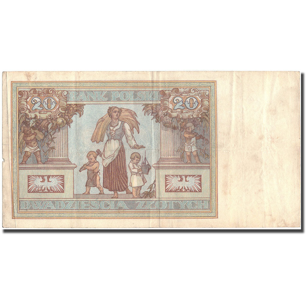 Banknote, Poland, 20 Zlotych, 1931, 1931, KM:73, EF(40-45)
