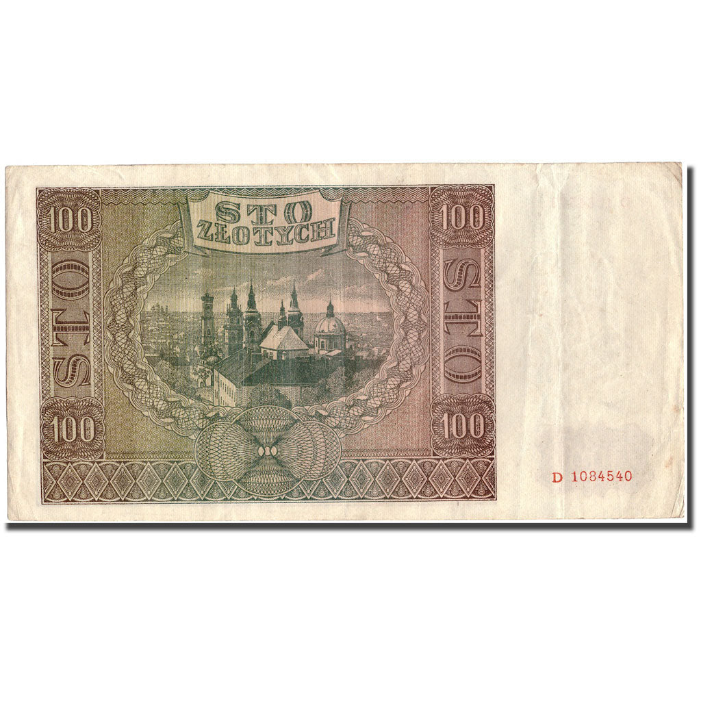 Banconote, Polonia, 100 Zlotych, 1941, 1941, KM:103, BB