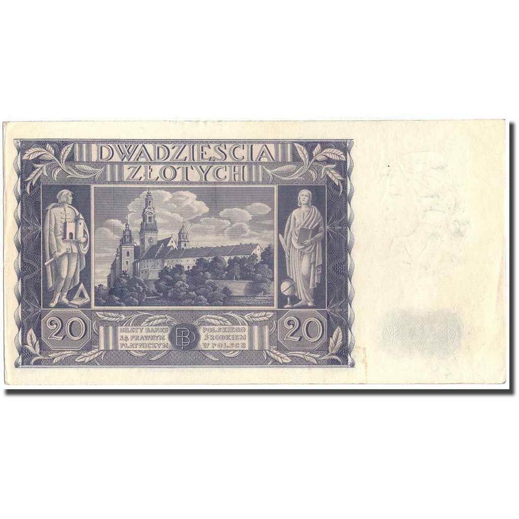 Banknote, Poland, 20 Zlotych, 1936, 1936-11-11, KM:77, AU(55-58)