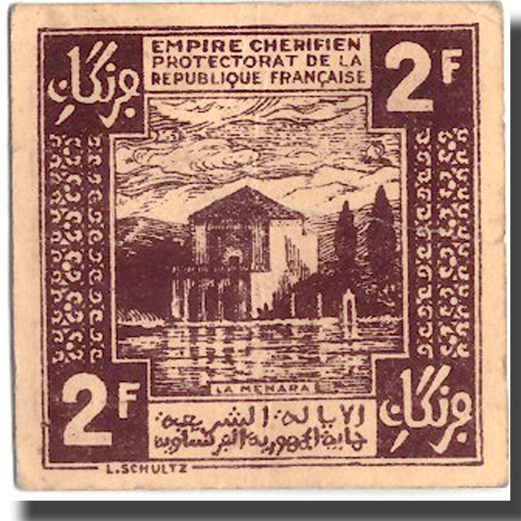 Banknote, Morocco, 2 Francs, 1944, 1944-04-06, KM:43, AU(50-53)