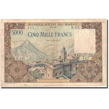 Banconote, Marocco, 5000 Francs, 1953, 1953-07-23, KM:49, MB+