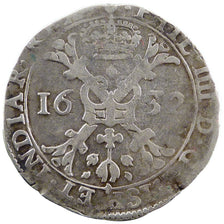 Belgium, Patagon, 1632, Anvers, VF(20-25), Silver, 27.70
