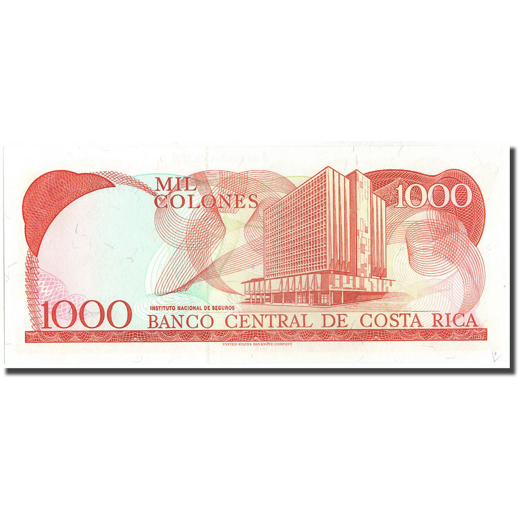 Billete, 1000 Colones, 1990, Costa Rica, 1990-10-03, KM:259a, SC+