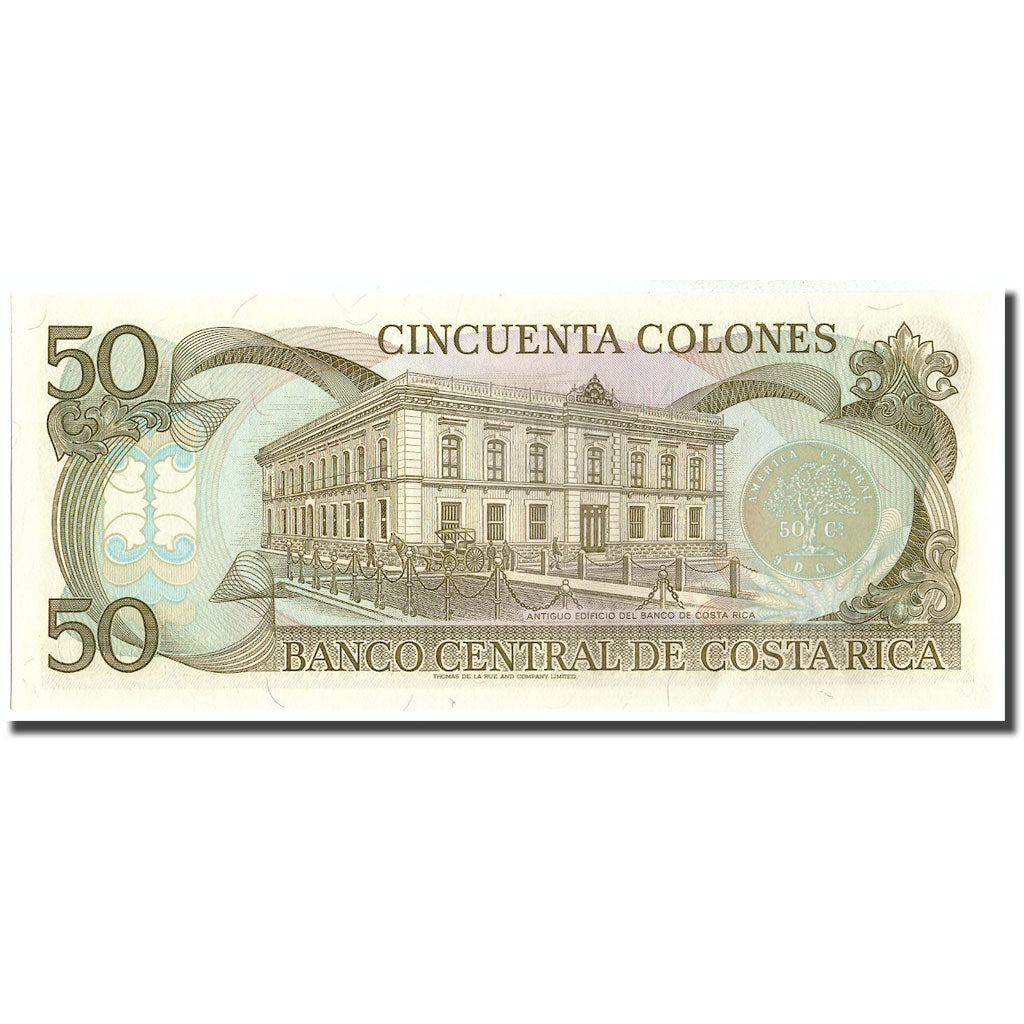 Banknote, Costa Rica, 50 Colones, 1991, 1991-08-28, KM:257a, UNC(65-70)