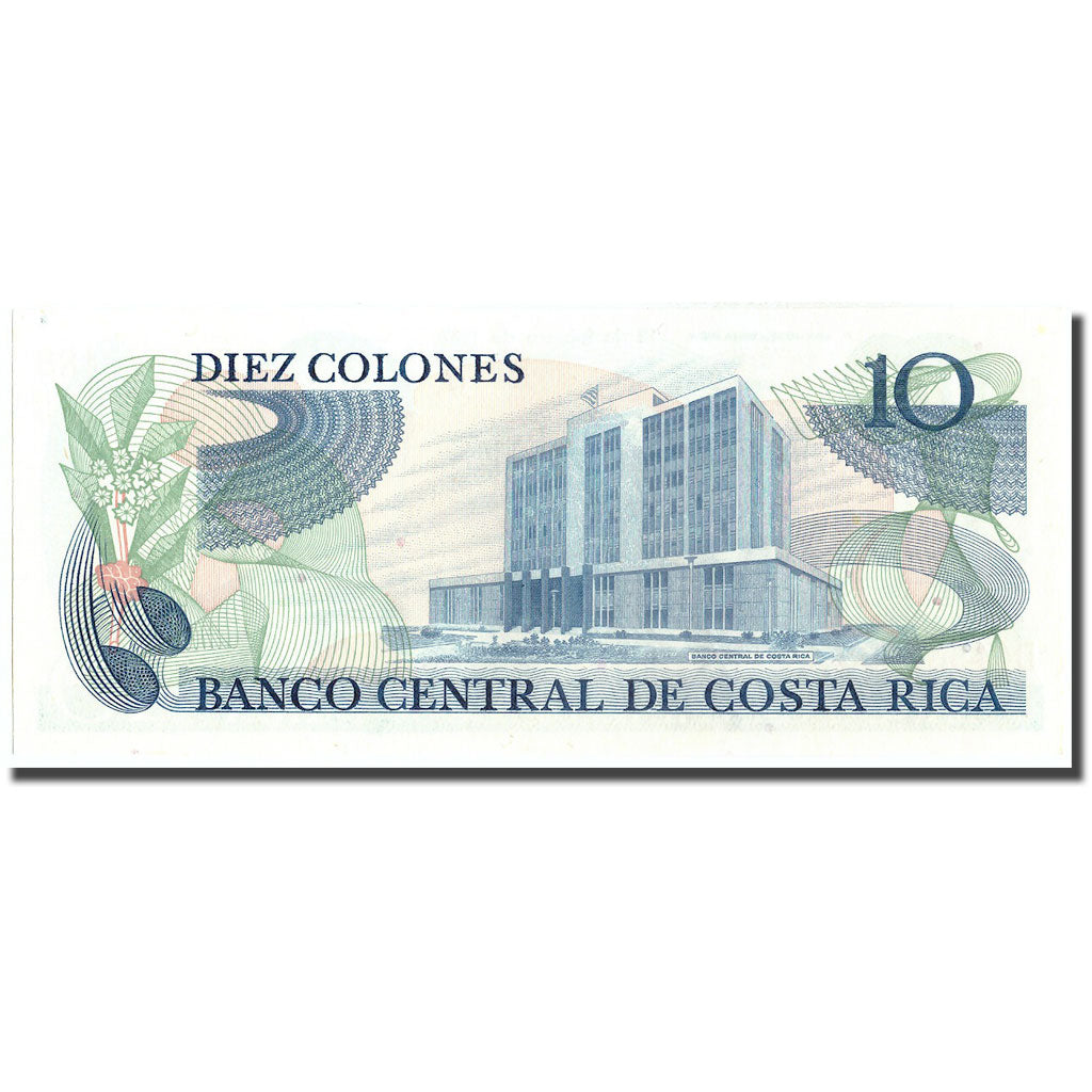 Banknote, Costa Rica, 10 Colones, 1987, 1987-02-18, KM:237b, UNC(65-70)