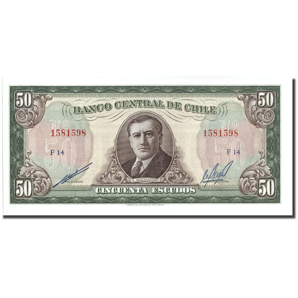 Billete, 50 Escudos, Chile, KM:140b, UNC