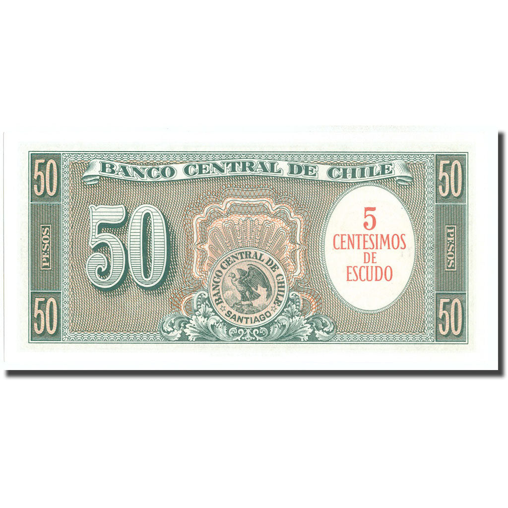 Banconote, Cile, 5 Centesimos on 50 Pesos, KM:126a, FDS