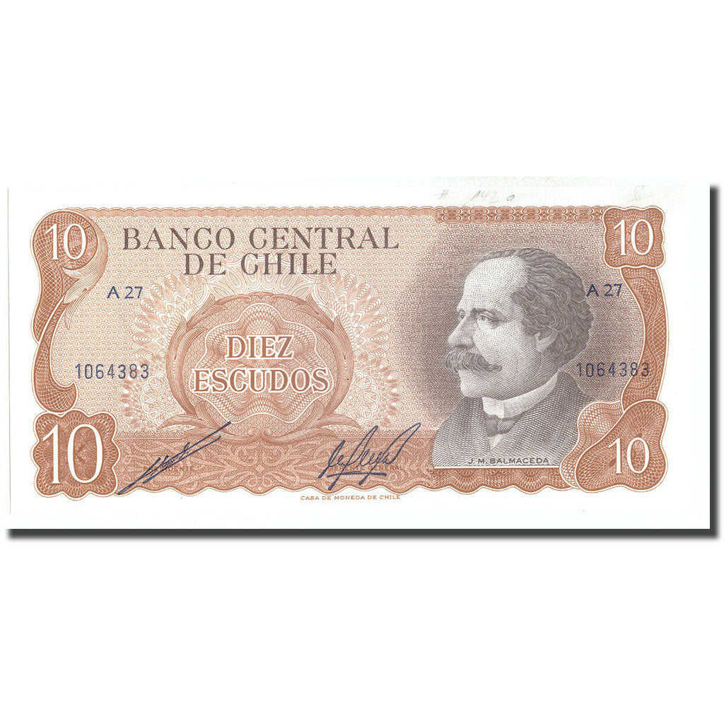 Billete, 10 Escudos, Chile, KM:142, UNC