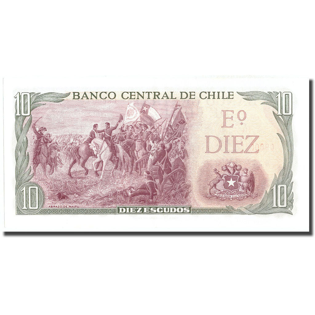 Geldschein, Chile, 10 Escudos, KM:142Aa, UNZ