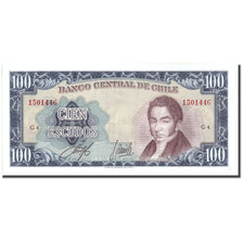 Billete, 100 Escudos, Chile, KM:141a, EBC+