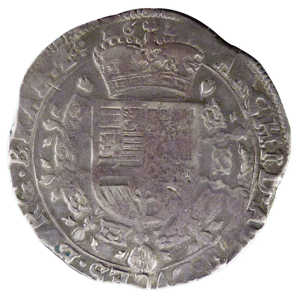 SPANISH NETHERLANDS, Patagon, 1621, Antwerp, KM #35.1, VF(30-35), Silver, 27.70