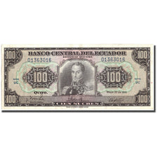 Banknote, Ecuador, 100 Sucres, 1971, 1971-05-20, KM:118a, AU(50-53)