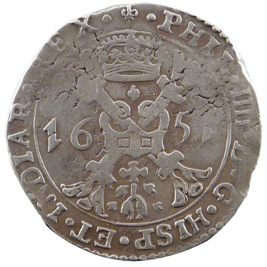 Belgium, Patagon, 1651, Brugges, VF(20-25), Silver, 27.90