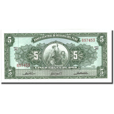Banknote, Peru, 5 Soles De Oro, 1963, 1963-09-20, KM:83a, UNC(65-70)