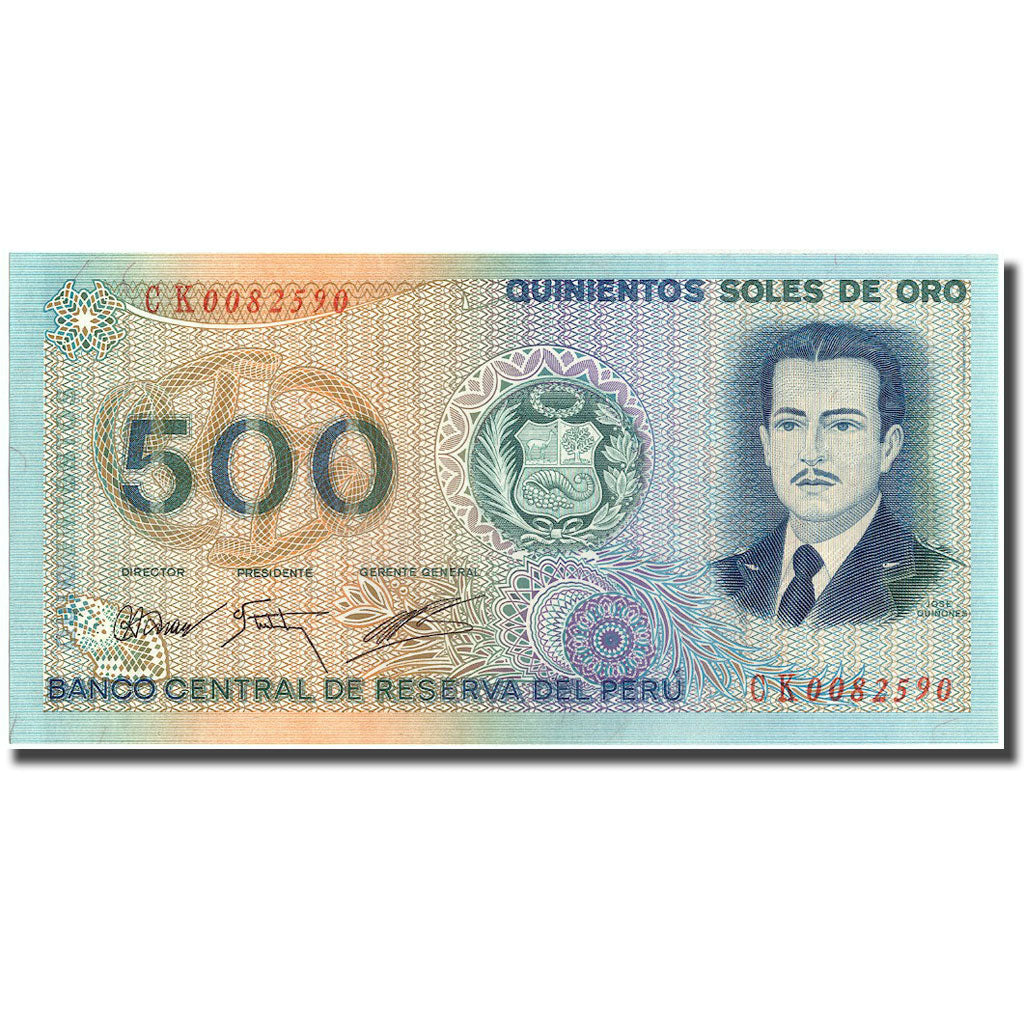 Banknote, Peru, 500 Soles De Oro, 1976, 1976-07-22, KM:115, UNC(65-70)