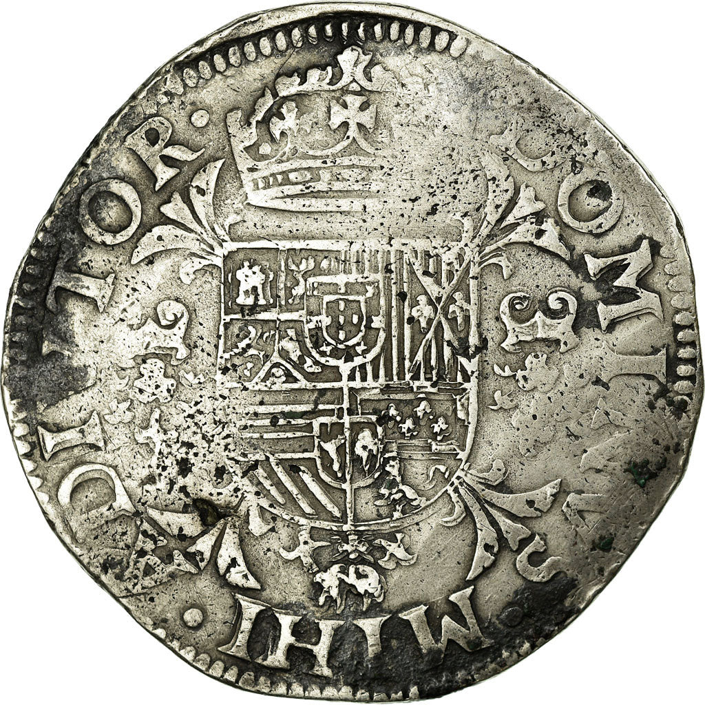 Coin, Belgium, Ecu, 1592, Tournai, EF(40-45), Silver